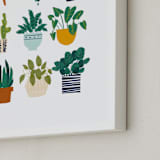 "Planted" - Art Print in Fresh white by Afton Harding - Frame Close-up