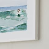"Hang Five" - Art Print in Pacific Green by Mary Cecelia - Frame Close-up
