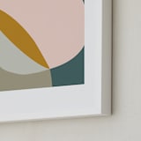 "Abstract Overlap" - Art Print in Jade by Beth Vassalo - Frame Close-up