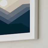 "After Storm" - Art Print in deep blue by Stop-mashina - Frame Close-up