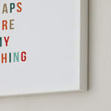 "Naps Are My Thing" - Art Print in Clementine by Christie Garcia - Frame Close-up