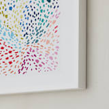 "Spots and Dots" - Art Print in Aqua by Katie Craig - Frame Close-up