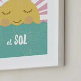 "El Sol" - Art Print in Sunshine by merry mack creative - Frame Close-up