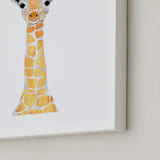 "baby animal.giraffe" - Art Print in merigold by Cass Loh - Frame Close-up