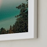 "Idyllic Day" - Art Print in Blue Aqua by OLIVIA JOY ST.CLAIRE - Frame Close-up