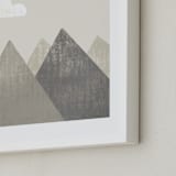 "The Mountains are Calling in the Morning" - Art Print in Mountain by Meghan Hageman - Frame Close-up