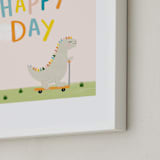 "Oh Happy Day" - Art Print in Baby Peach by Juliana Zimmermann - Frame Close-up