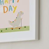 "Oh Happy Day" - Art Print in Baby Peach by Juliana Zimmermann - Frame Close-up