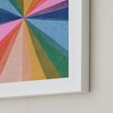 "paper kaleidoscope" - Art Print in Skittles by Carrie Moradi - Frame Close-up