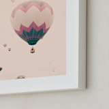 "To The Stars" - Art Print in Pale Pink by Caroline Mint - Frame Close-up