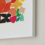 "Mariposa Jungle" - Art Print in Green Tea Ice Cream by Lise Gulassa - Frame Close-up