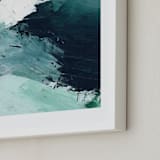 "Vivid Splash" - Art Print in Ocean by Melanie Severin - Frame Close-up