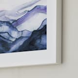 "Drift Watercolor" - Art Print in navy by Jen Merli - Frame Close-up