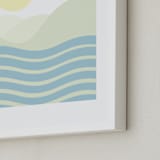 "We Keep It Rockin'" - Art Print in California Sunscape by Summer Strauch - Frame Close-up