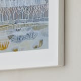 "White Woods" - Art Print in Winter White by Sarah Fitzgerald - Frame Close-up