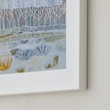 "White Woods" - Art Print in Winter White by Sarah Fitzgerald - Frame Close-up