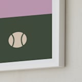"3 Season Sport | Baseball" - Art Print in Olive by pacifica project - Frame Close-up