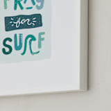 "Grom" - Art Print in Sea by Kayla King - Frame Close-up