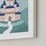 "Fairy Tale" - Art Print in Aqua by Kristen Smith - Frame Close-up