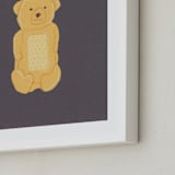 "Honey Bear" - Art Print in Kitchen Counter Black by Elliot Stokes - Frame Close-up