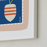"Oh Buoy" - Art Print in Blush by Nadia Hassan - Frame Close-up
