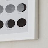 "the lunar cycle" - Art Print in Moon Rock by Dawn Jasper - Frame Close-up