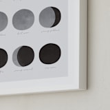 "the lunar cycle" - Art Print in Moon Rock by Dawn Jasper - Frame Close-up