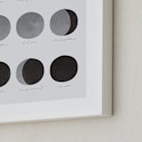 "the lunar cycle" - Art Print in Moon Rock by Dawn Jasper - Frame Close-up