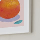 "Orange Freshness" - Art Print in Fresh orange by Stop-mashina - Frame Close-up