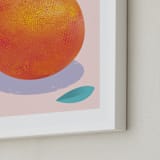 "Orange Freshness" - Art Print in Fresh orange by Stop-mashina - Frame Close-up