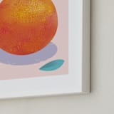 "Orange Freshness" - Art Print in Fresh orange by Stop-mashina - Frame Close-up