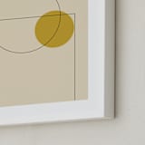 "Basketball" - Art Print in Neutral by Beth Vassalo - Frame Close-up