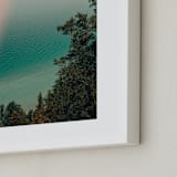 "Idyllic Day" - Art Print in Blue Aqua by OLIVIA JOY ST.CLAIRE - Frame Close-up
