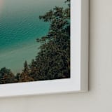 "Idyllic Day" - Art Print in Blue Aqua by OLIVIA JOY ST.CLAIRE - Frame Close-up