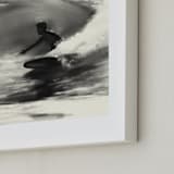 "Wave Rider One" - Art Print in Grey Swell by Jenny Partrite - Frame Close-up