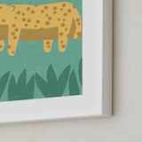 "Jungle Siesta" - Art Print in Jade by Angela Thompson - Frame Close-up