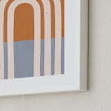 "Retro Vibes" - Art Print in Rust by Iveta Angelova - Frame Close-up