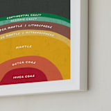 "The Earth" - Art Print in Magma by Erica Krystek - Frame Close-up