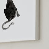 "Sumi Cat" - Art Print in Sumi Ink by Papernoten - Frame Close-up