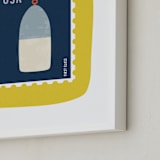 "Oh Buoy" - Art Print in Sunshine by Nadia Hassan - Frame Close-up