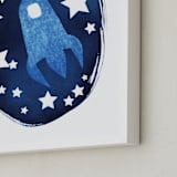"To the stars and beyond" - Art Print in Prussian Blue by raven erebus - Frame Close-up