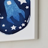 "To the stars and beyond" - Art Print in Prussian Blue by raven erebus - Frame Close-up