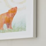 "Wonder II" - Art Print in Grizzly Bear Brown by A Conger - Frame Close-up