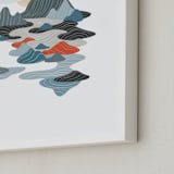 "sky valley" - Art Print in sky grey by so-mi - Frame Close-up