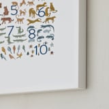 "Wild Numbers" - Art Print in Cotton by Teju Reval - Frame Close-up