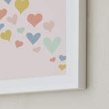 "wave of love" - Art Print in Charming Pink by Kasia Labocki - Frame Close-up
