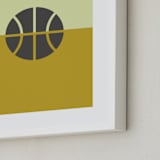 "3 Season Sport | Basketball" - Art Print in Mustard by pacifica project - Frame Close-up