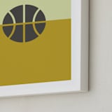 "3 Season Sport | Basketball" - Art Print in Mustard by pacifica project - Frame Close-up