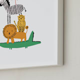 "Safari Stack" - Art Print in Jungle by Hudson meet Rose - Frame Close-up
