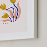 "A Flower For You, A Flower For Me III" - Art Print in Peony by Kayla King - Frame Close-up